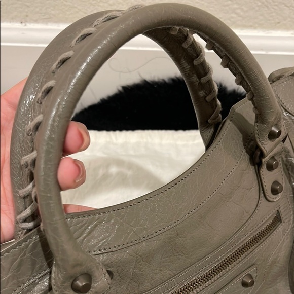 Balenciaga Gray Beige City Bag - Picture 8 of 8